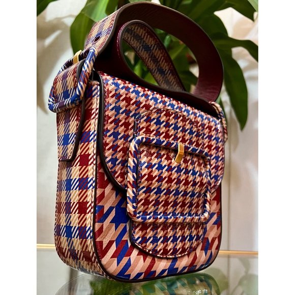 ♦️♦️ TORY BURCH AUTHENTIC PLAID SAWYER HANDBAG ♦️♦️ - Picture 5 of 16